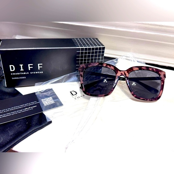 😎 Stylish Diff Charitable Hailey Himalyan Tortoise Sunglasses Brand New in Box - Picture 9 of 16